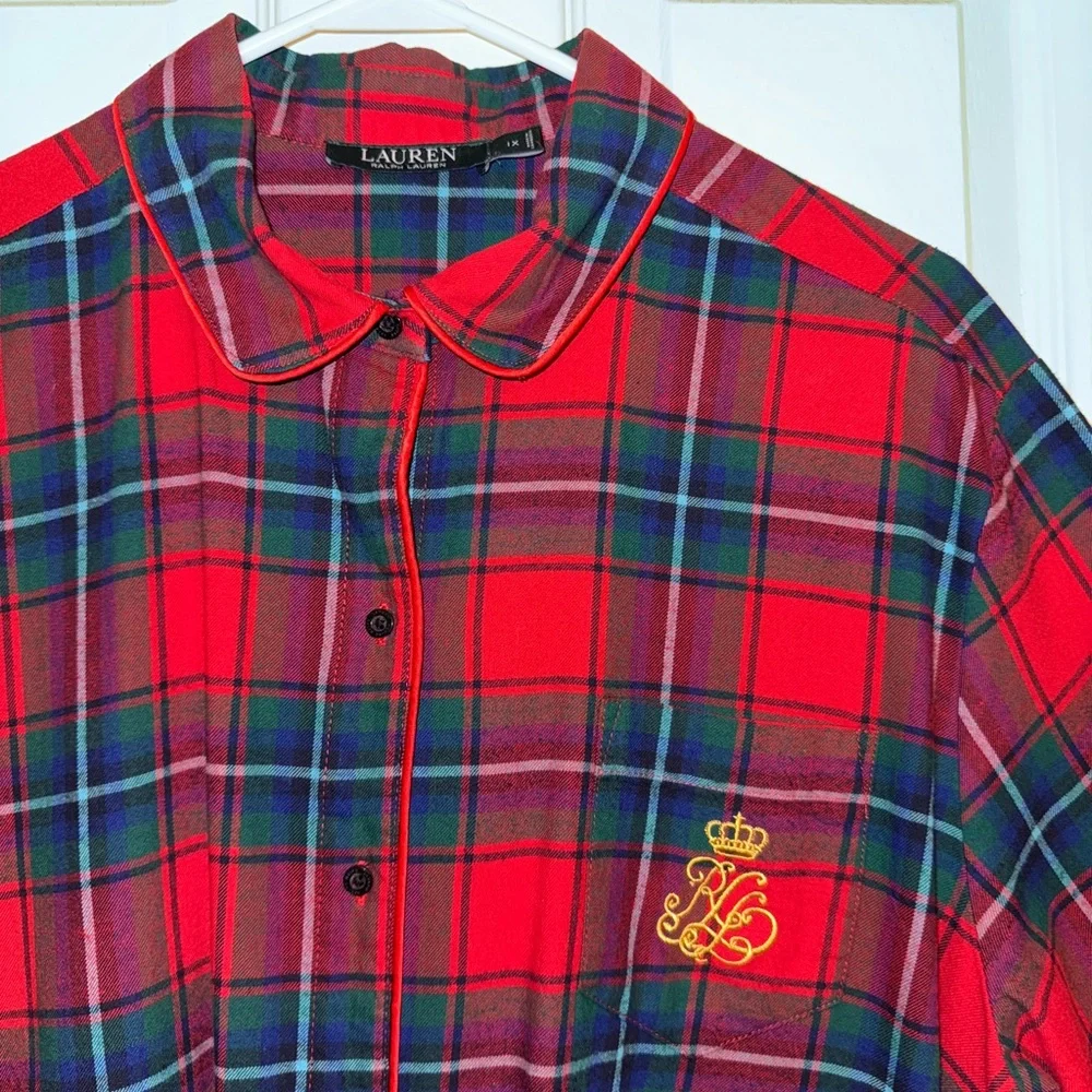 Lauren Ralph Lauren night sleep shirt - 1X - long - Picture 3 of 9